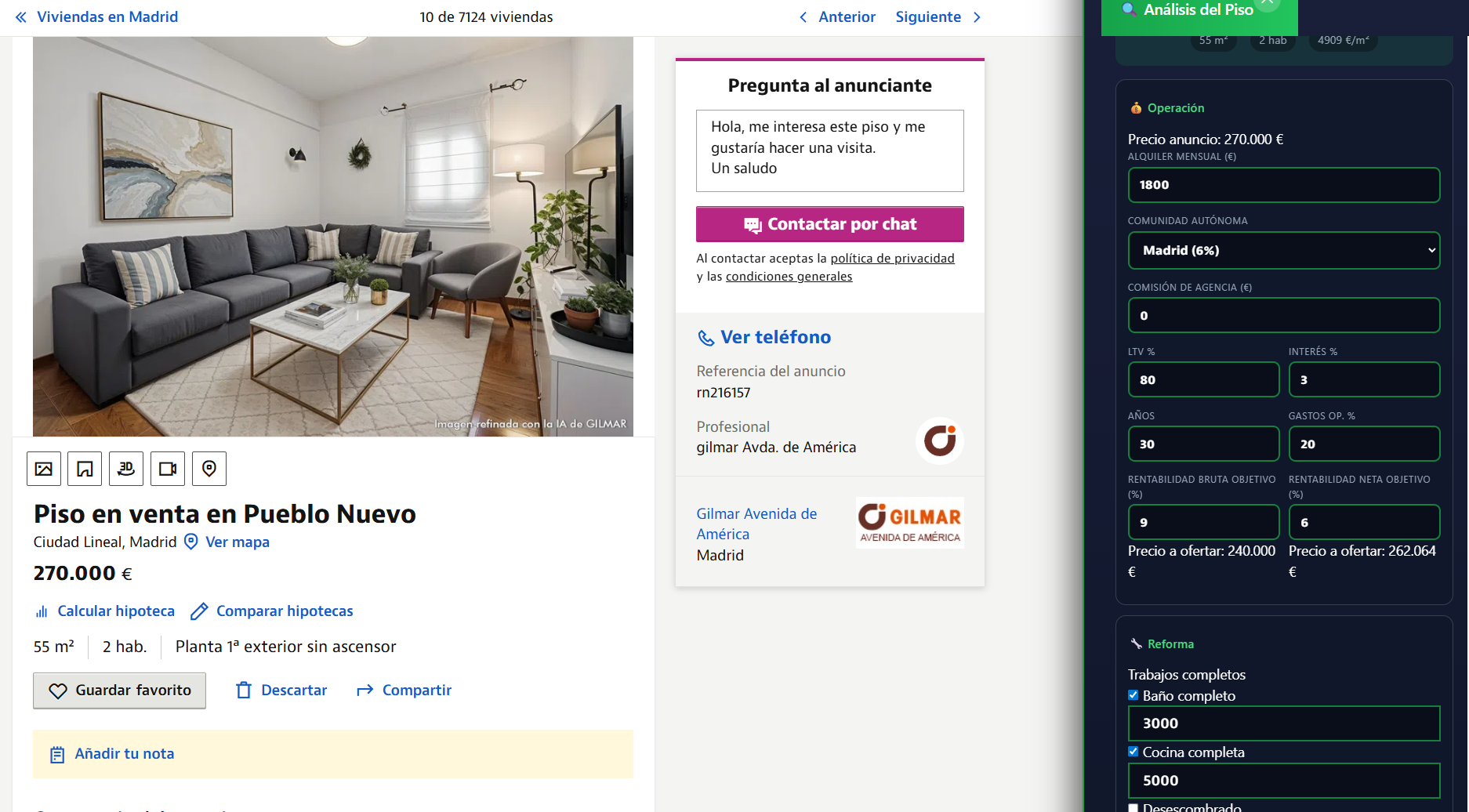 Calculadora de reforma